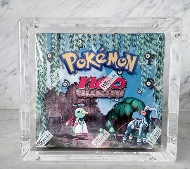 Neo Discovery 1st Edition Pokemon Booster Box 36 Packs Sealed WoTC 2001 Hover Image