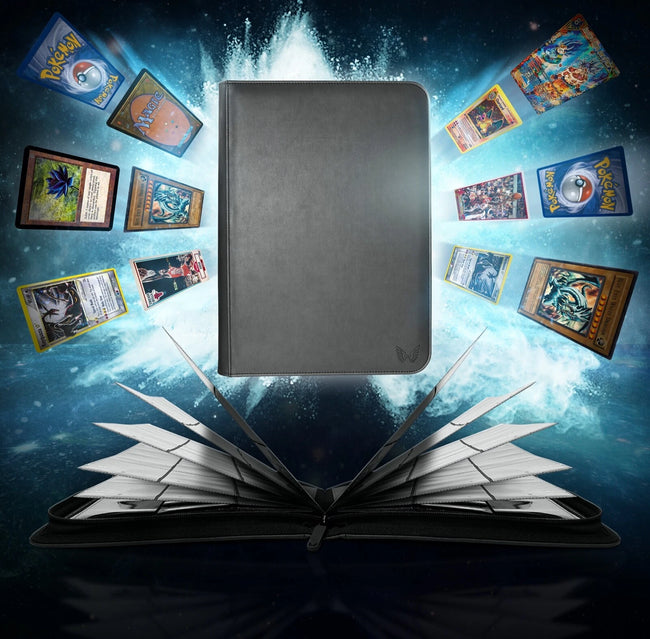 ARK 9-Pocket Album Ultra Folder Card Page Pokemon MTG Yugioh NBA Pro Portfolio Hover Image