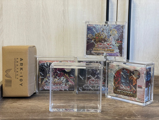 ARK-10Y Yugioh Booster Box Acrylic Storage Display Case WoTC/Modern Ultra Clear Hover Image