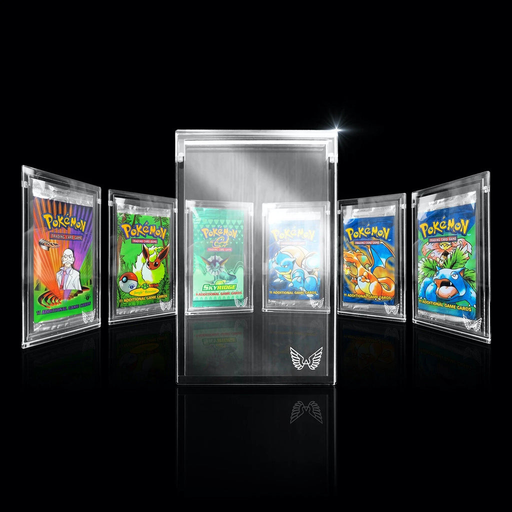 ARK-BLAZE Pokemon Yugioh MTG Cards Booster Pack Clear Magnetic Acrylic Case