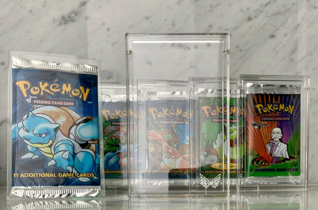 ARK-BLAZE Pokemon Yugioh MTG Cards Booster Pack Clear Magnetic Acrylic Case Main Image