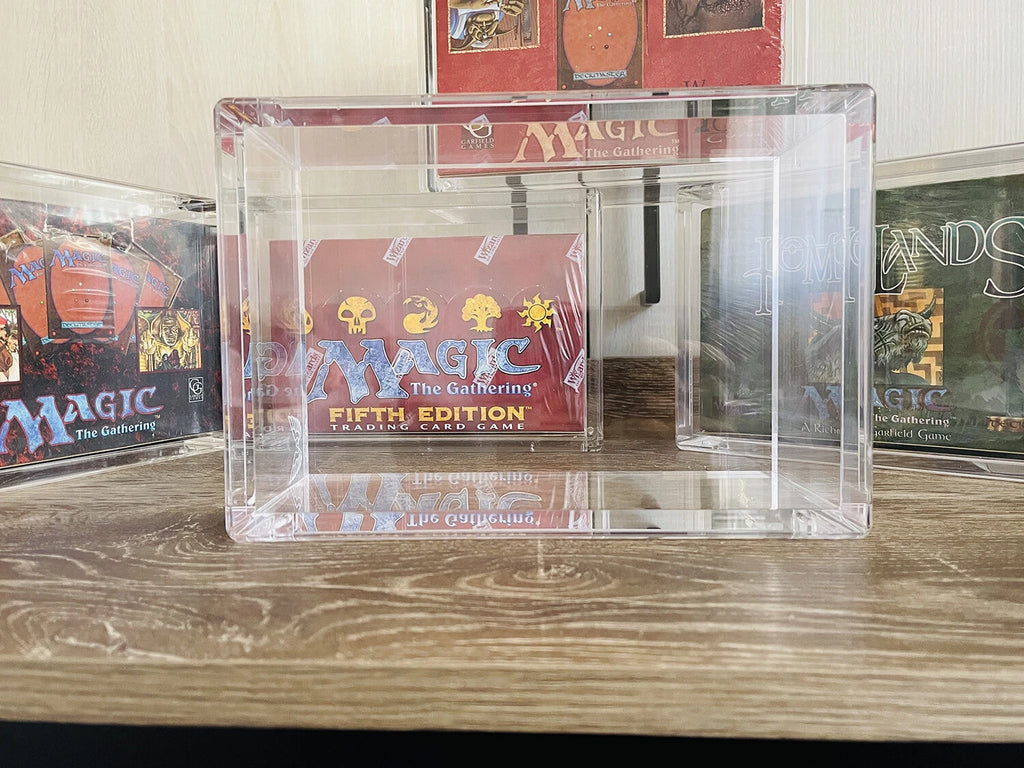 ARK-10Z Magic the Gathering Fit-Booster Box Acrylic Display Screw Case Clear MTG