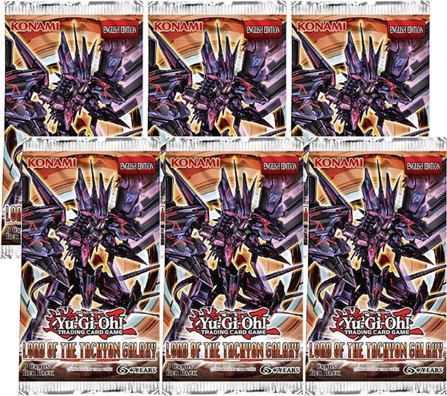 6 x Booster Packs Lord of the Tachyon Galaxy Yugioh Card Sealed English LTGY Hover Image