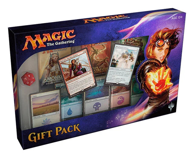 MTG 2017 Gift Pack Box, 3 x 15-Card Booster Pack, 5 x Premium Foil Life Counter+