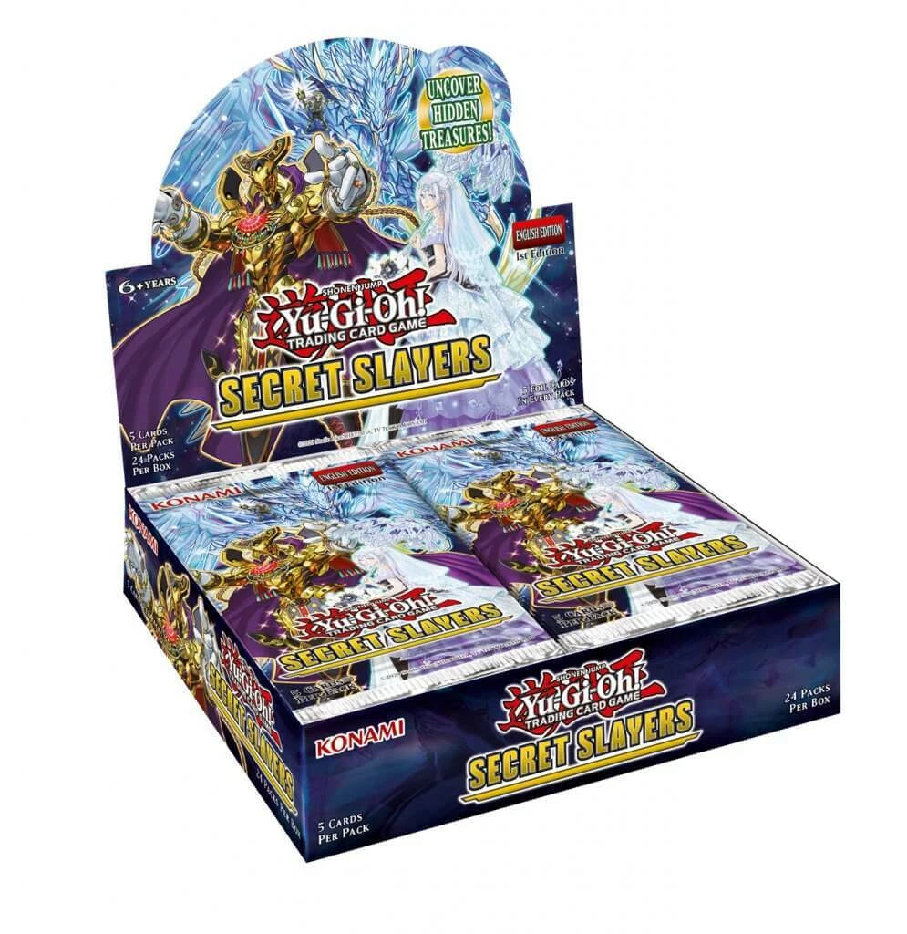 24 Pack Booster Yugioh Cards Secret Slayers 1st Edition Pack | Konami Sealed ENG