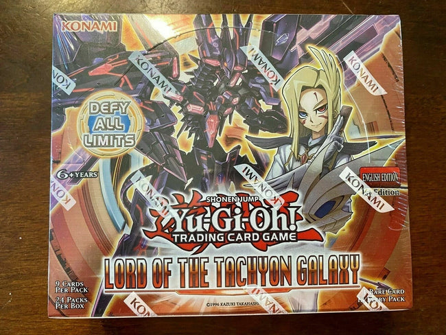 24 Booster Packs 1st Edition Lord of the Tachyon Galaxy Box Yugioh Card ENG LTGY Hover Image