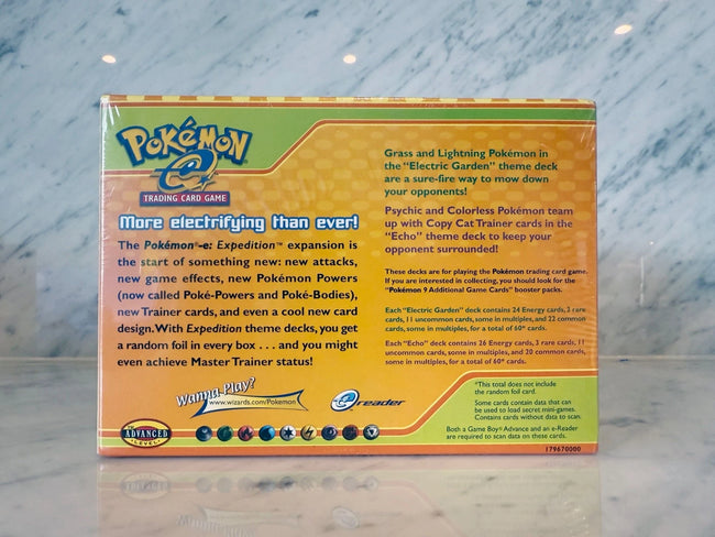 Expedition Theme 8-Deck Display Sealed WOTC 2002 Pokemon Cards Echo Electric G. Main Image